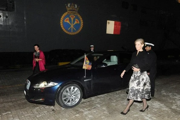 HMS ILLUSTRIOUS last night hosted a Royal Reception in Valletta on behalf of Commodore P A McAlpine