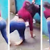 Un homme tape le derrière d'une femme, mais il va rapidement le regretter!