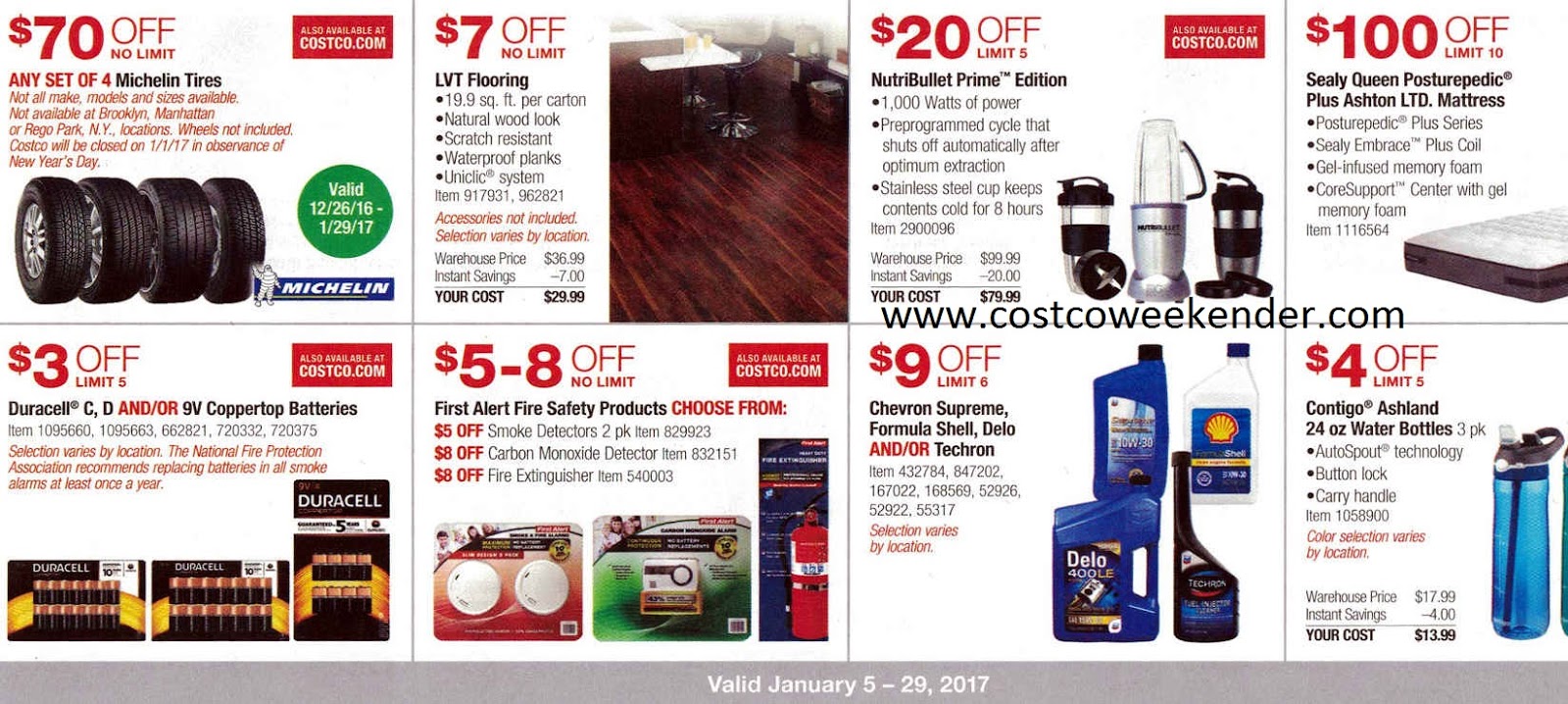 Current Costco Coupon Book January 2017 Costco Weekender