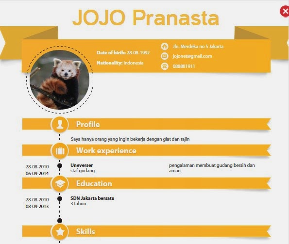 Cara Membuat Resume Cv Menarik Secara Online Hanamera