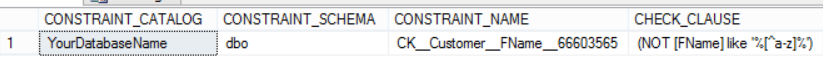 Welcome To TechBrothersIT: How to Create Check Constraint on Single ...