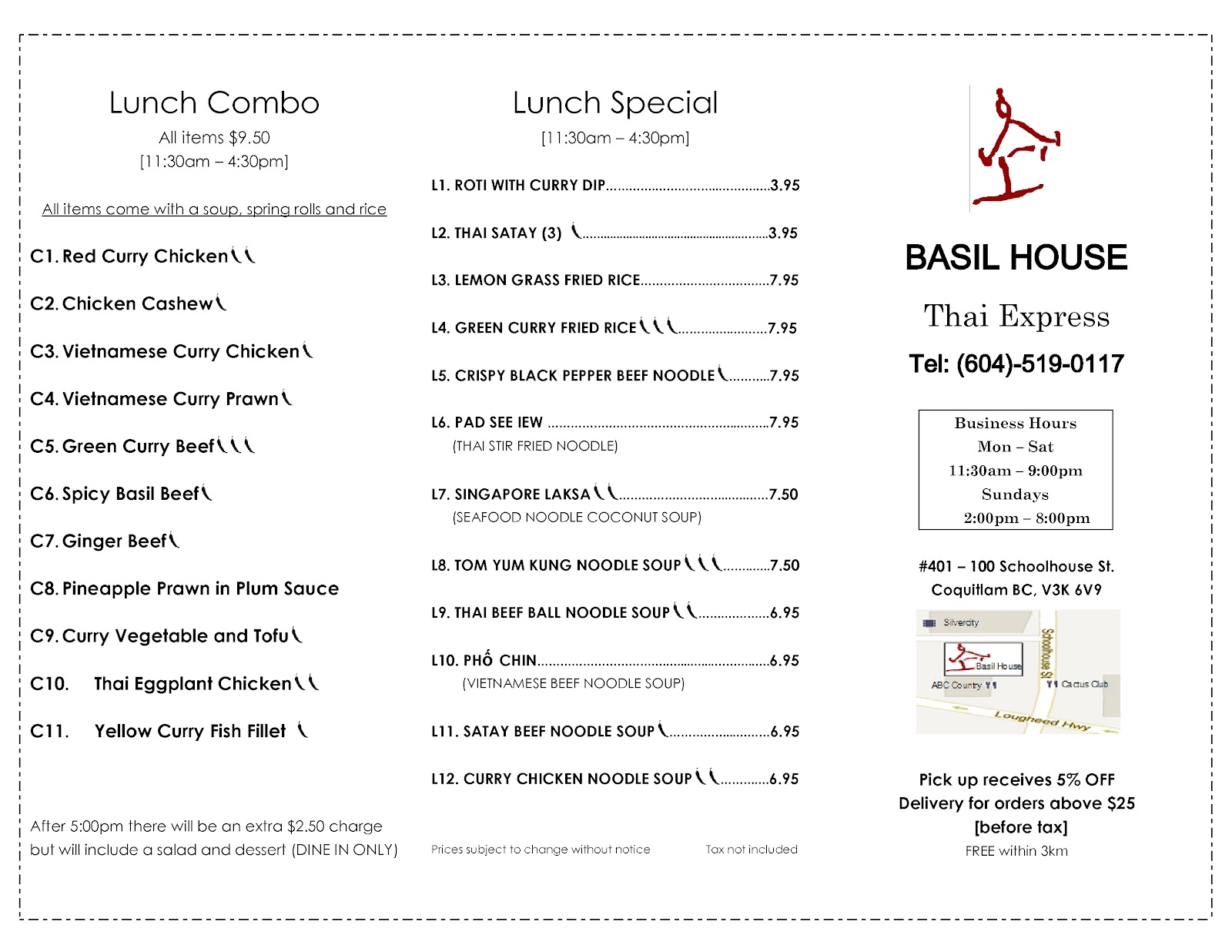 Basil House Thai Express Take Out