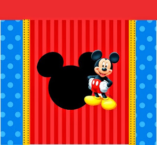 Mickey en Azul y Rojo: Kit para Fiestas para Imprimir Gratis. Mickey en Azul y Rojo: Kit para Fiestas para Imprimir Gratis.