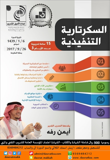 دورة السكرتارية التنفيذية وادارة المكاتب - بمكة