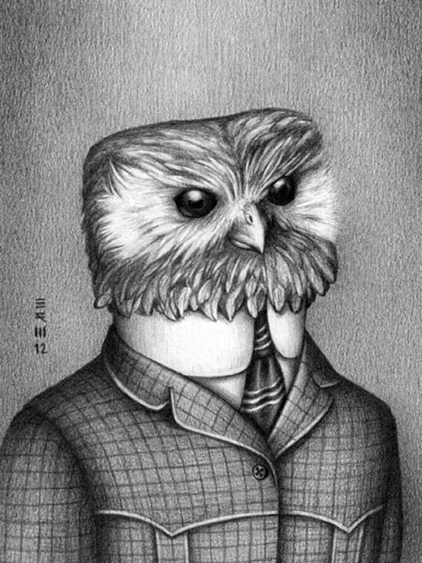 Extinct Birds Dressed In Fashions From the Year of Their Demise vintage everyday