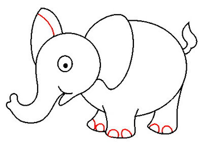 Langkah Menggambar Gajah Menggambar Asik
