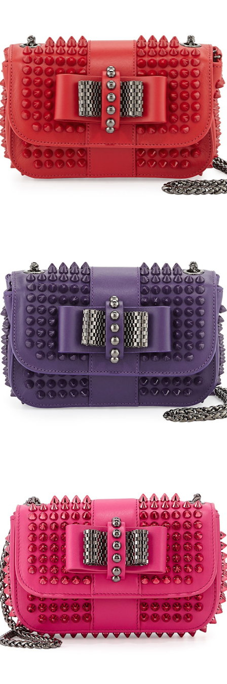  Christian Louboutin Sweet Charity Small Spiked Crossbody Bags