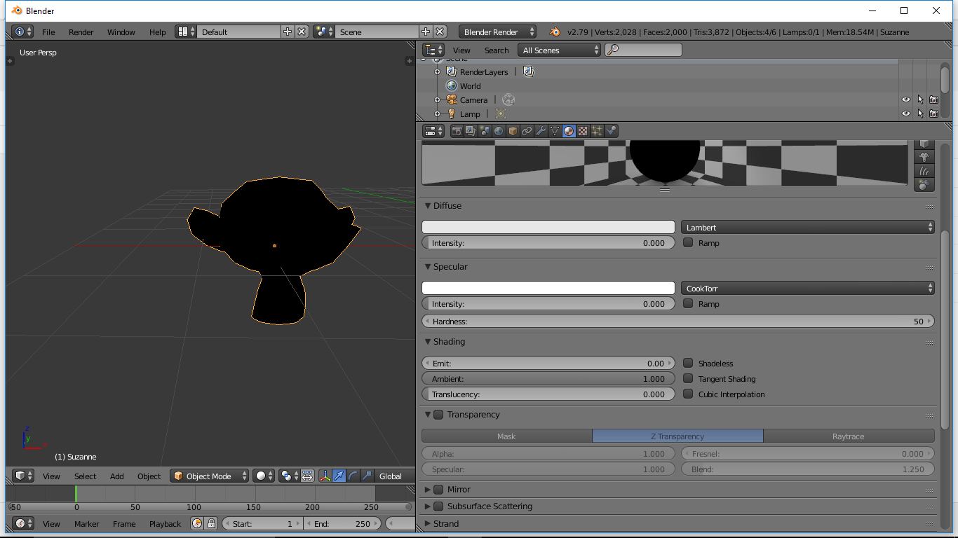 Diffuse And Specular Material in Blender