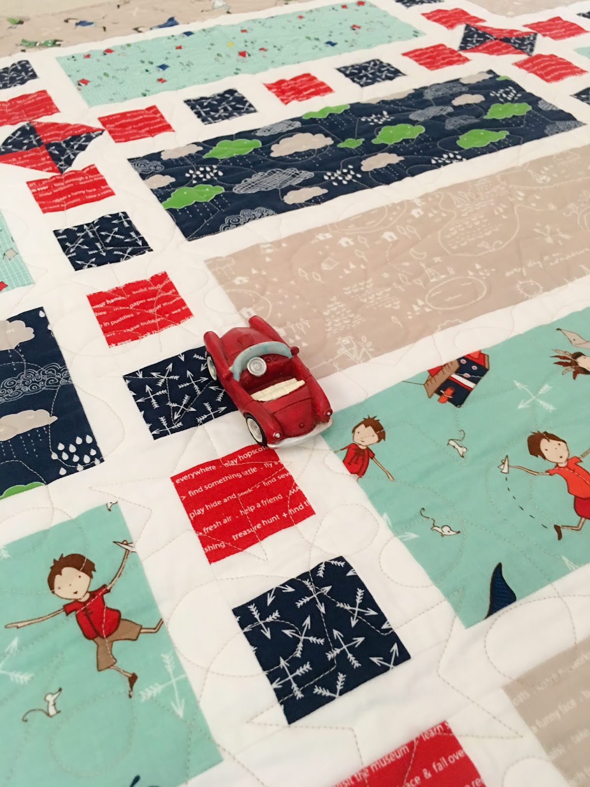 Carried Away Quilting New pattern Let's Play, a fat quarter friendly