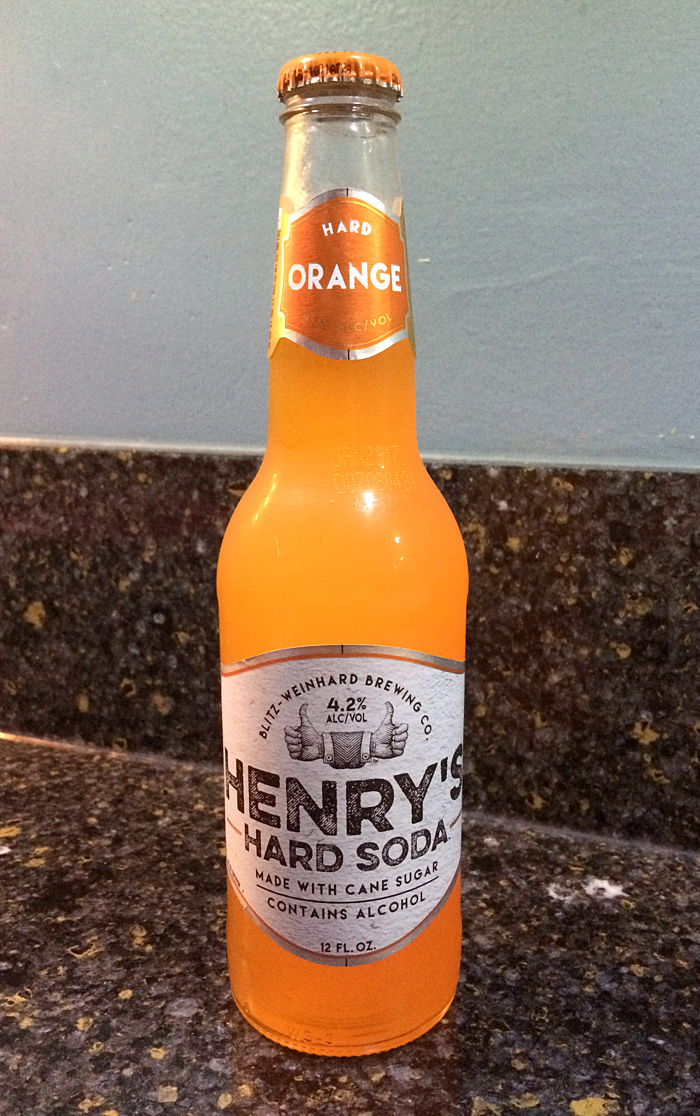 Steve's Root Beer Journal Henry's Hard Orange Soda
