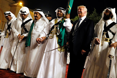 Image result for saudis redcarpeting Trump