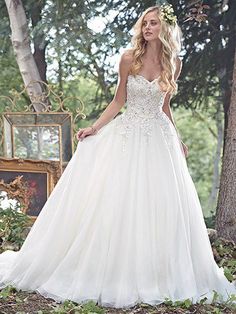 Vestido de novia romántico