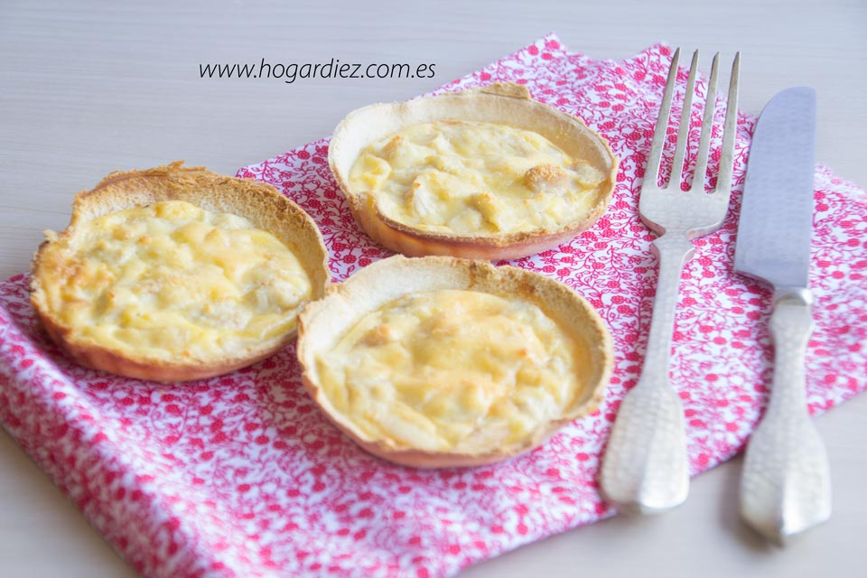 Hogar diez Mini quiches con pan de molde