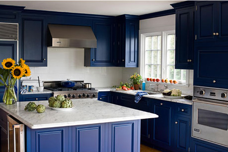 New Kitchen Designs: Dark Blue Kitchen Design