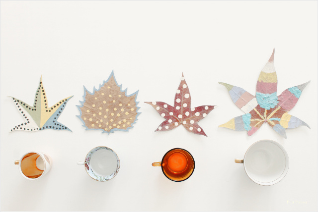 posavasos-diy-hechos-hojas-secas-prensadas-pintadas