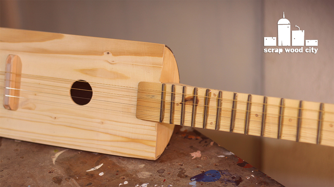 scrap wood city Making a 4 string acoustic guitar out of scrap wood