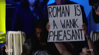 Rude Fan Sign Insults Roman Reigns WWE Champion Still Can't Get Over With Fans