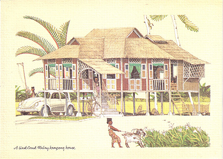 Wordless Wednesday kampung, suasana kampung, gambar rumah kampung