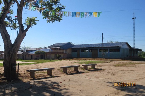centro poblado Santiago de Borja