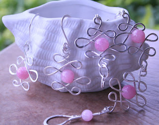 Pretty and Strong in Pink: awareness bracelet, sterling silver, jade :: All Pretty Things