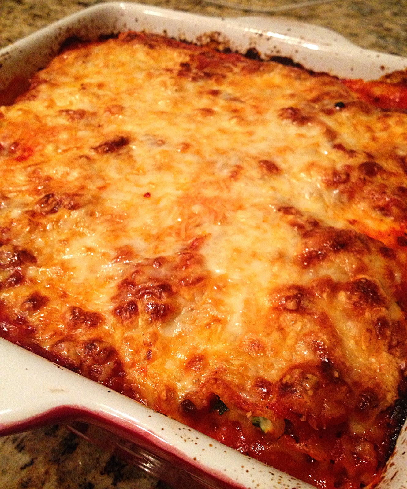 Cookin' in Heels Baked Lasagna Rolls