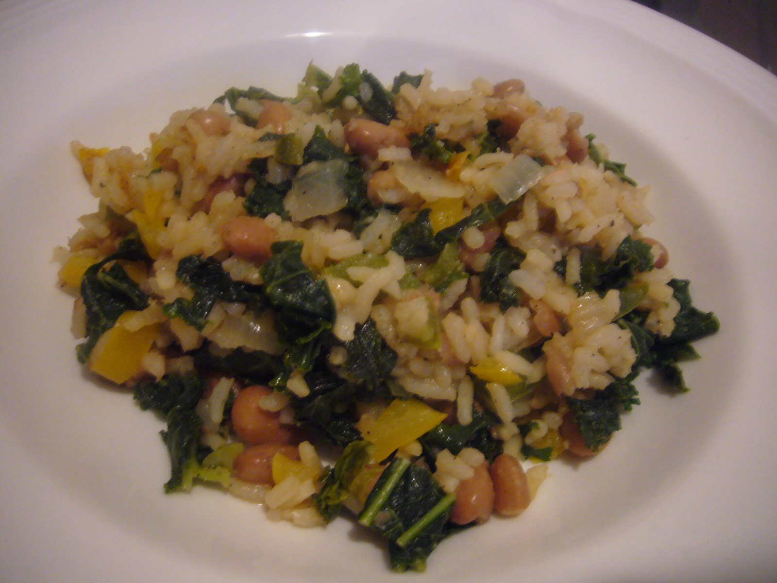 Koko's Kitchen Rice and Pinto Beans with Kale