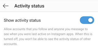 Turn on activity status feature