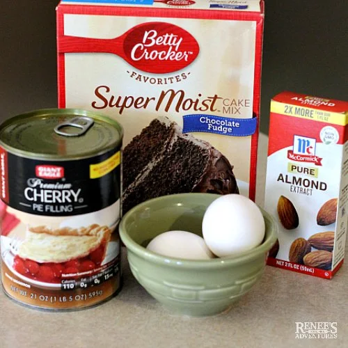 Ingredients for Chocolate Cherry Cake by Renee's Kitchen Adventures