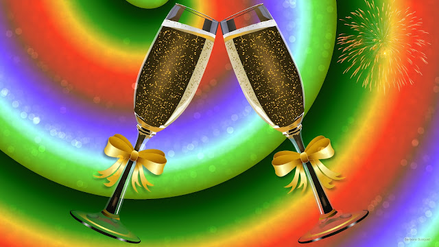 Gelukkig Nieuwjaar wallpaper voor 2017