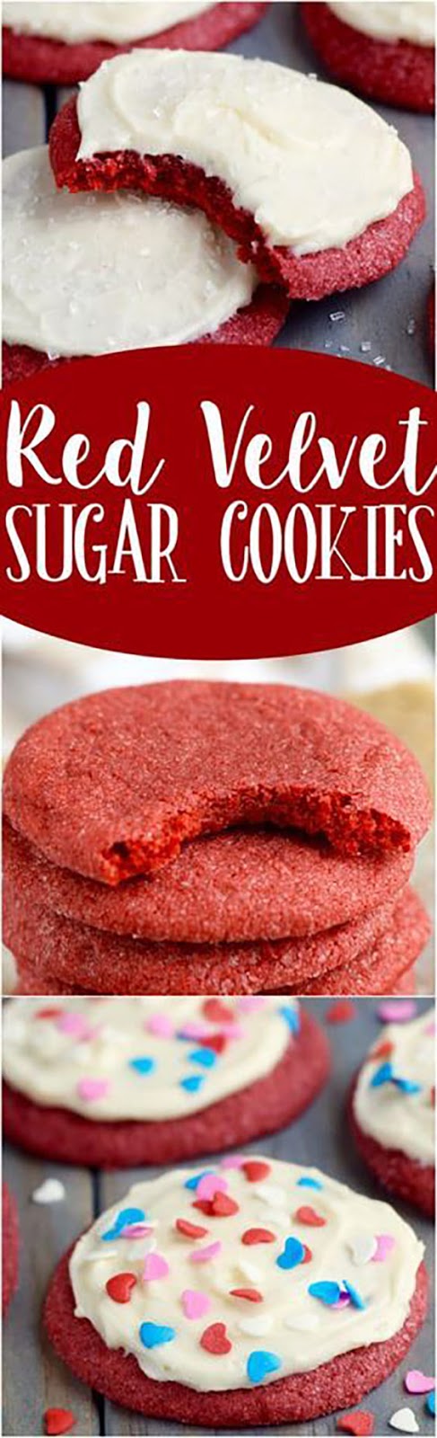 Red Velvet Sugar Cookies Red Velvet Sugar Cookies