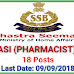 Pharmacist (ASI) Recruitment in SSB - 18 posts Govt Job