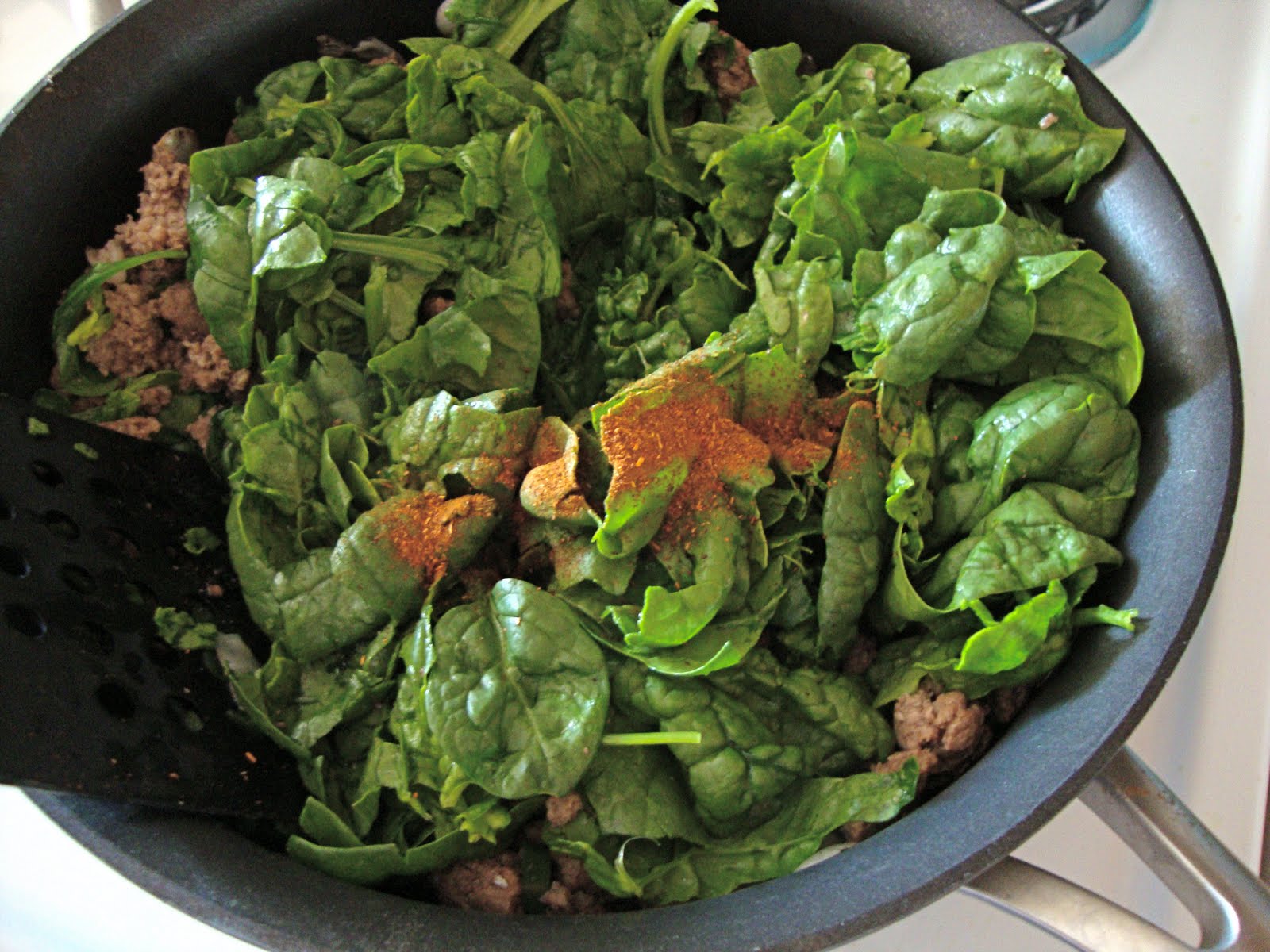 the test nest Spicy Beef and Spinach Burritos, easy and crowd pleasing.