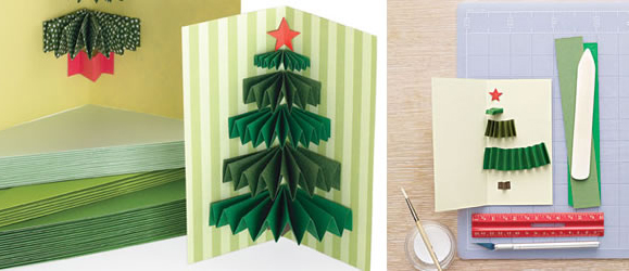 christmas cards ideas Christmas card idea 3D tree