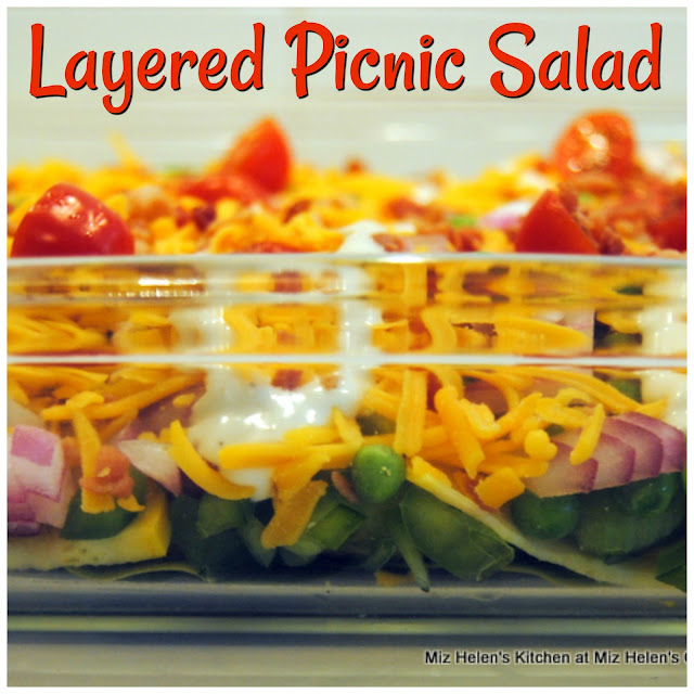 Layered Picnic Salad at Miz Helen's Country Cottage