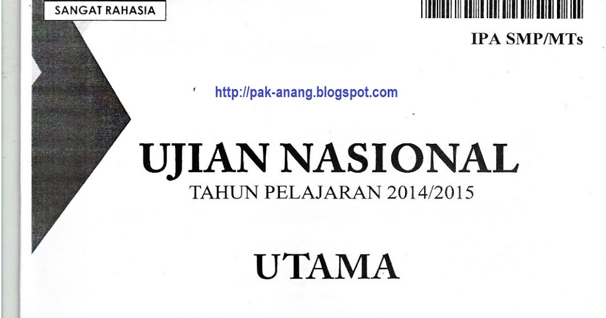 Soal Un Smp 2015 Dan Pembahasannya Pdf