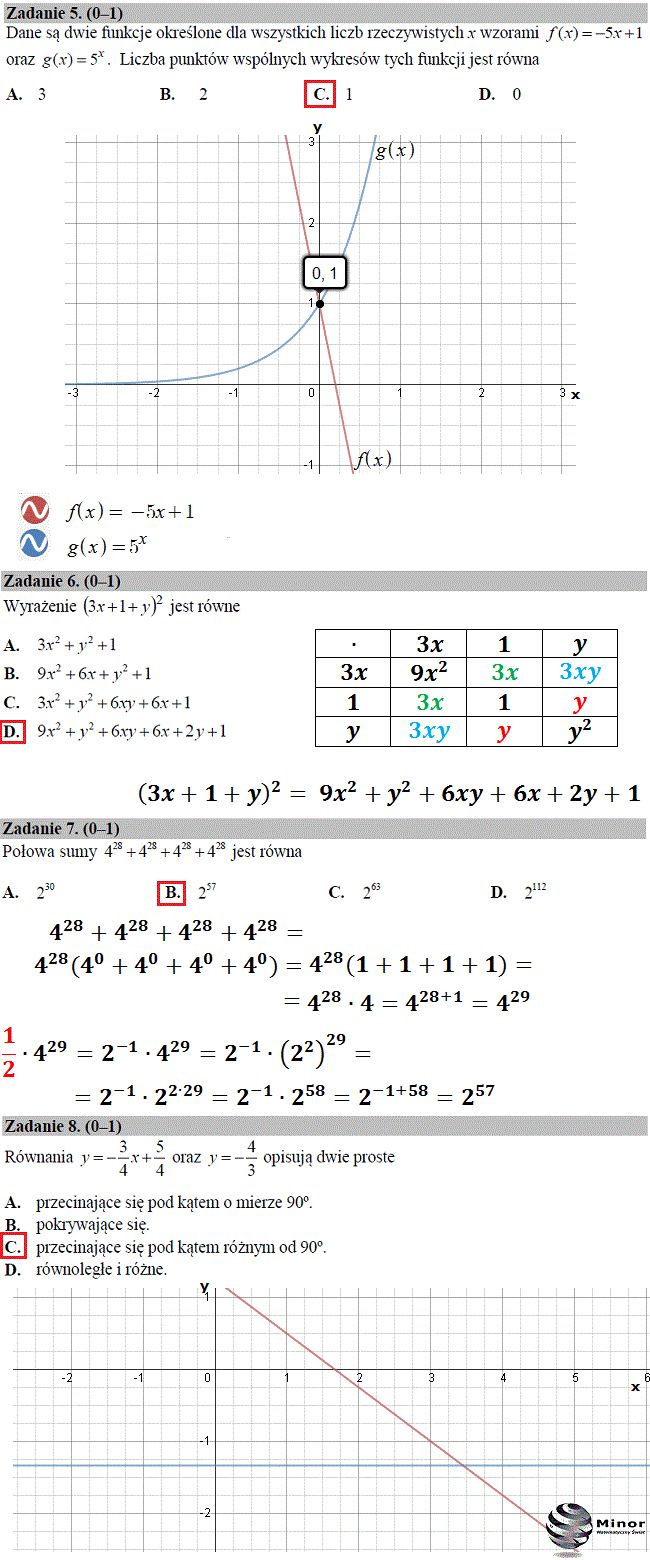 Matura 2015 z matematyki | Odpowiedzi, arkusz egzaminacyjny próbny z matematyki 16 grudzień 2014 r.