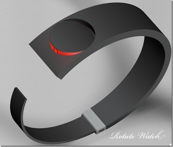 Concept Time in a bracelet future technology