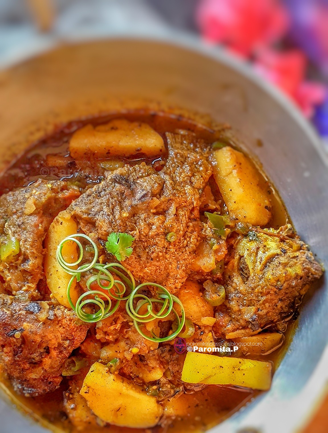 Tilapia Fish Potato Curry - Paromita's Passions