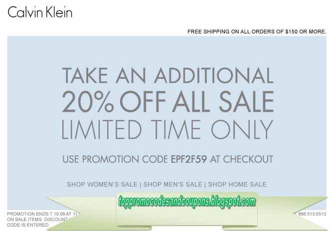 calvin klein printable coupon
