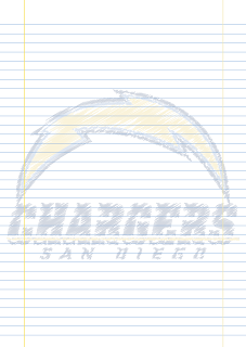 Folha Papel Pautado San Diego Chargers rabiscado PDF para imprimir na folha A4 Folha Papel Pautado San Diego Chargers rabiscado PDF para imprimir na folha A4