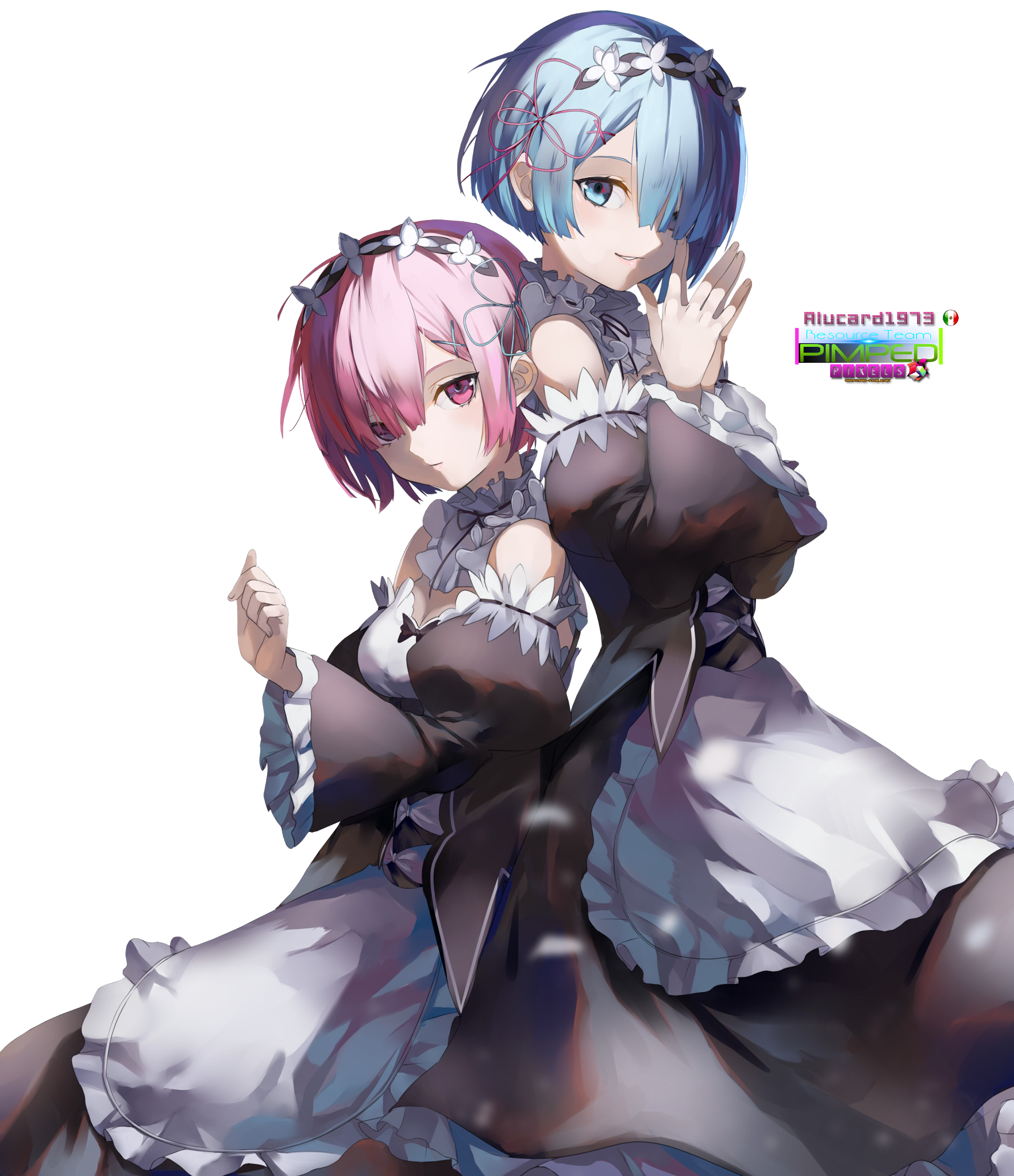 rem and ram in wonderland