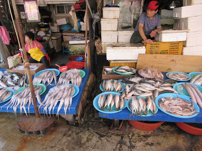 mercado Jagalchi, en Busan