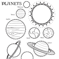 Gambar Mewarnai Planet Anak Paud Tk Aneka Kaligrafi Png