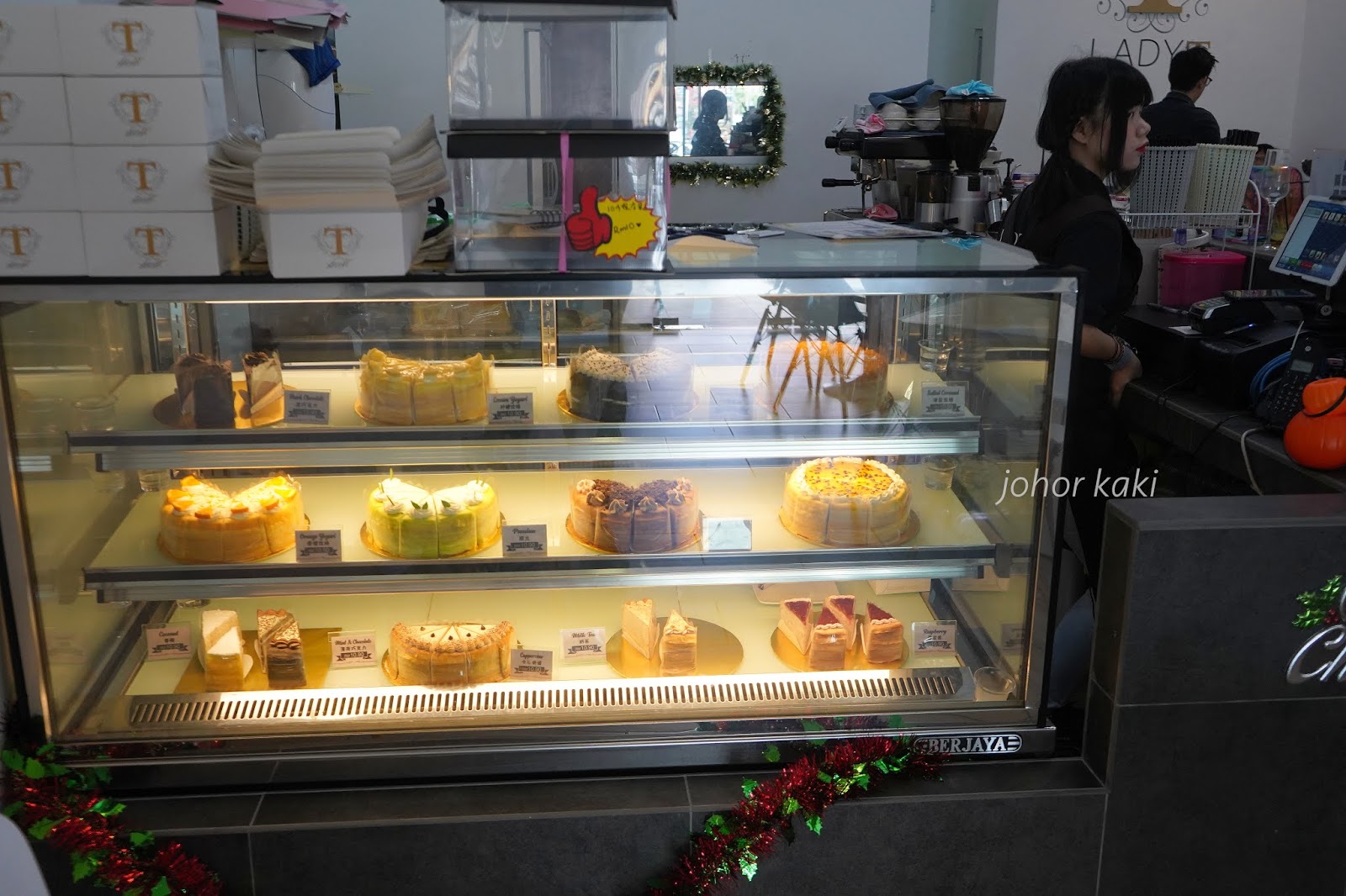Lady T Cafe Artisanal Milli Crepe Cake Coffee In Kluang Johor Johor Kaki Travels For Food