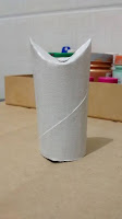 Coruja de rolo de papel higiênico