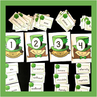 St. Patricks Day Syllables Sort St. Patricks Day Syllables Sort