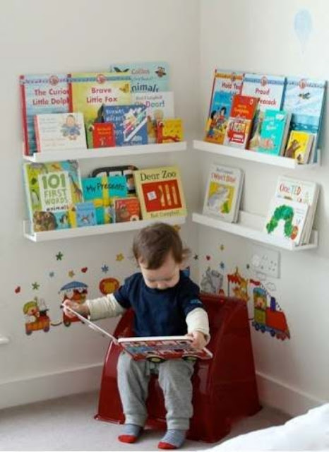 Quarto Montessoriano Cantinho de leitura Quarto Montessoriano
