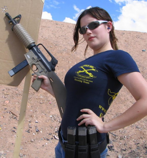 Girls With Guns: She's got the big guns