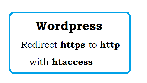 Wordpress redirect https to http with htaccess [SOLVED]