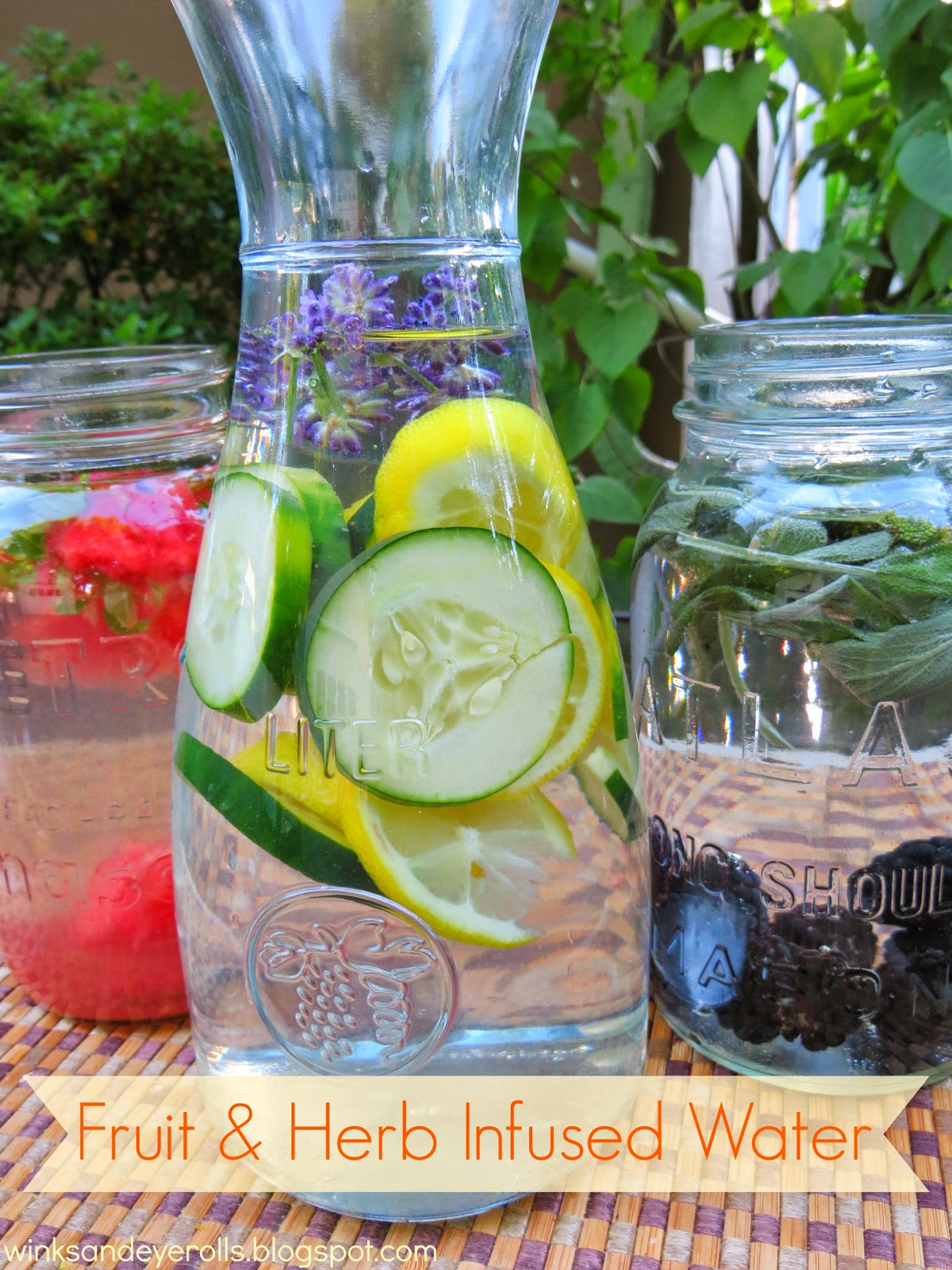 Beautifully Candid Fruit and Herb Infused Waters